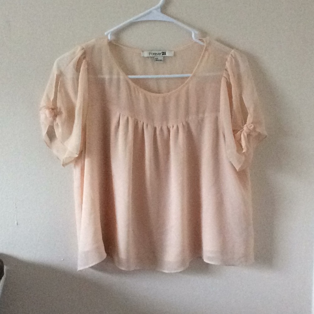 Blush baby doll top